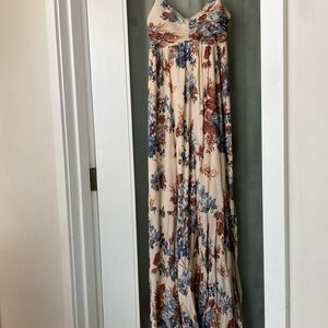 Abercrombie crinkle texture maxi dress XS